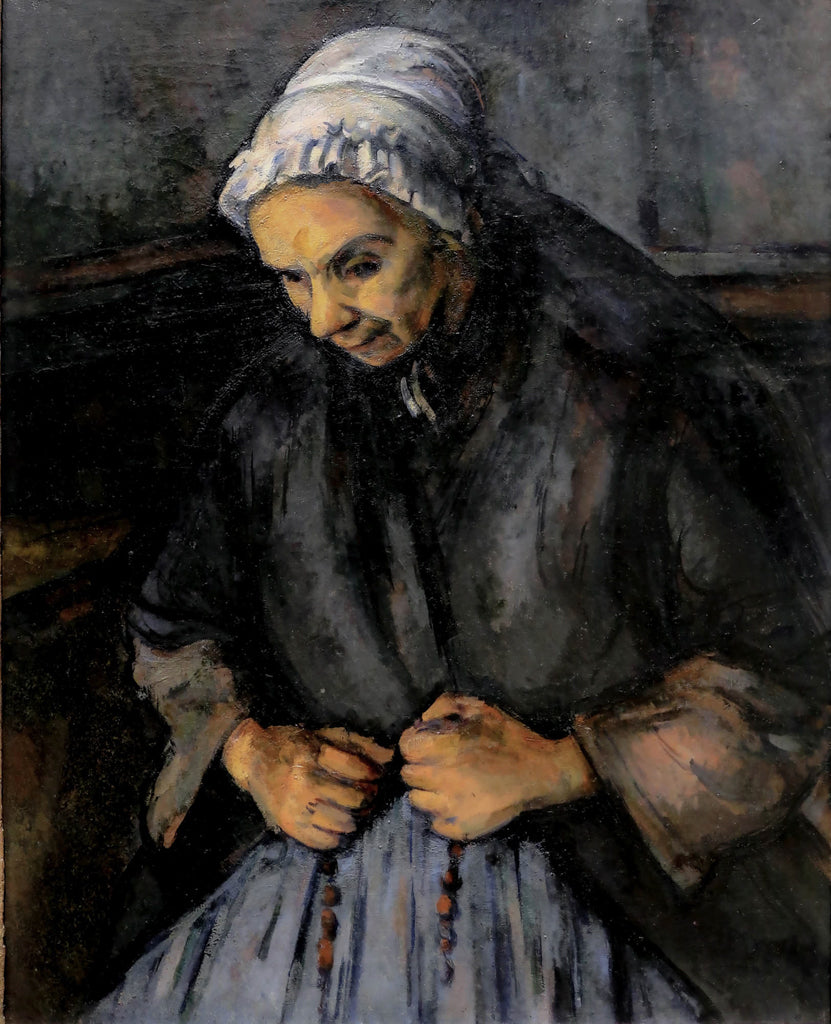Old Woman with Rosary by Paul Cezanne