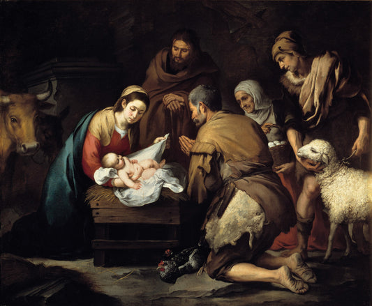 Adoration of the Shepherds by Bartolome Esteban Murillo
