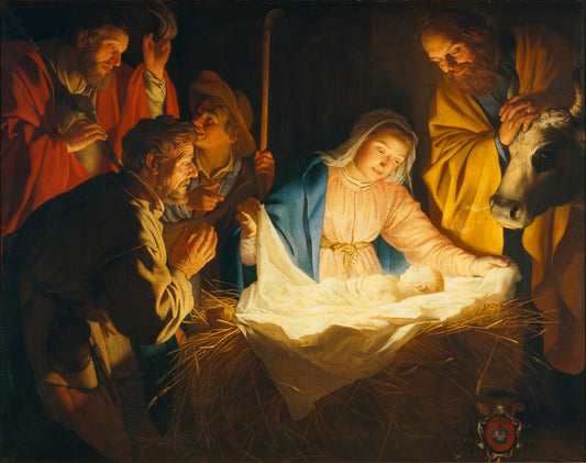 Adoration of the Shepherds by Gerrit van Honthorst
