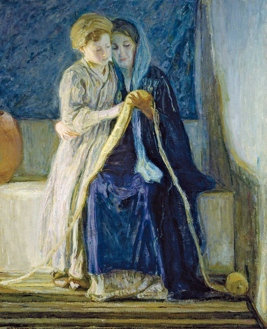 Asbury - Christ and His Mother Studying the Scriptures by Henry Ossawa Tanner