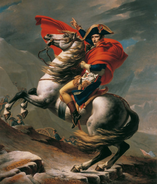Napoleon Crossing the Alps, Belvedere version by Jacques-Louis David